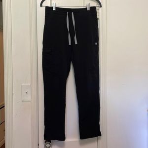 FIGS XSP black slim scrub pant